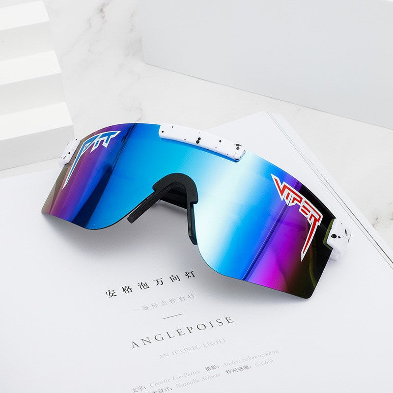 Wholesale PC Large Frame Colorful Cycling Sunglasses 12pcs